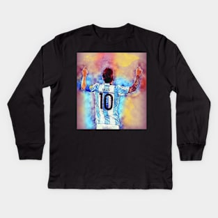 Lionel Messi 10 Kids Long Sleeve T-Shirt